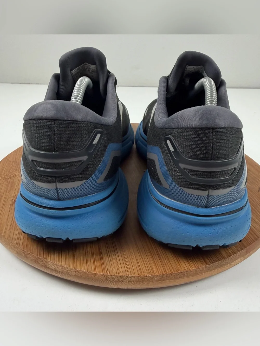 Brooks Ghost 15 Men's Running Shoes - Black with Blue Accents